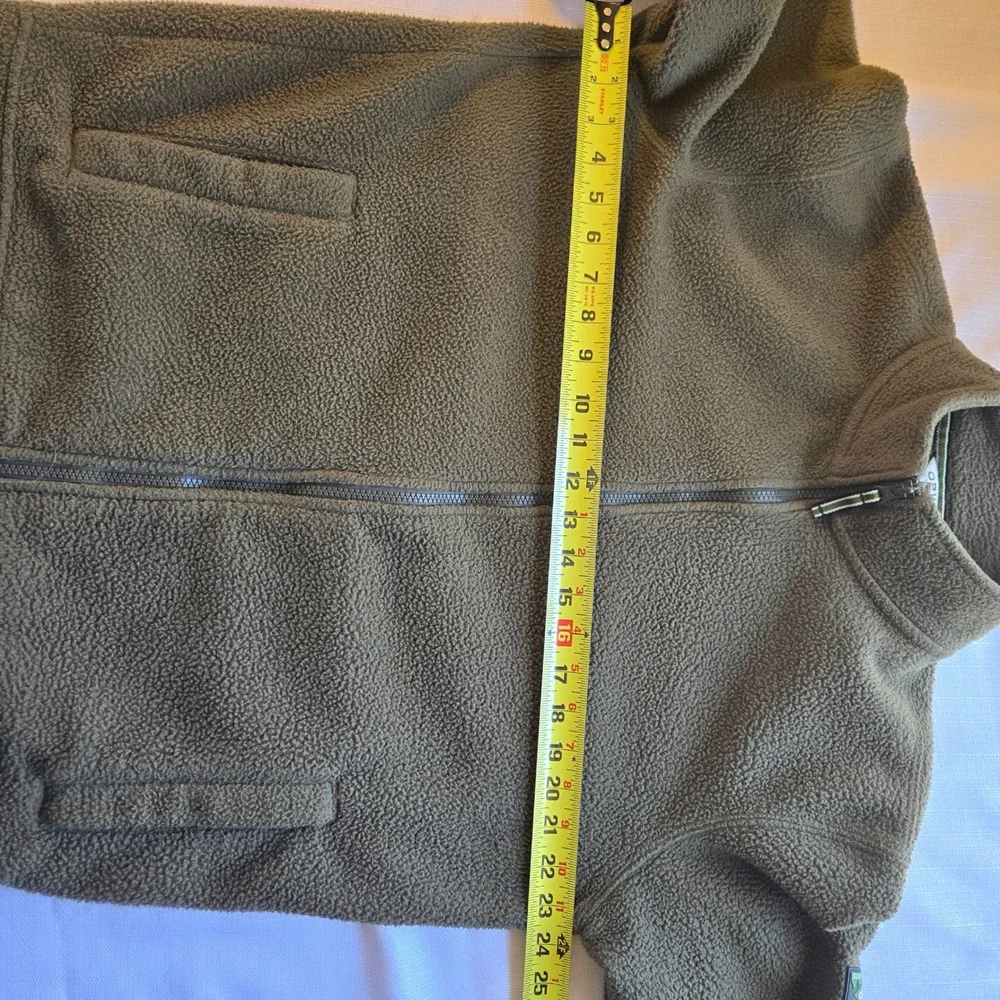 Orvis Mens Classic Collection Full Zip Fleece Jacket Olive‎ Green Small